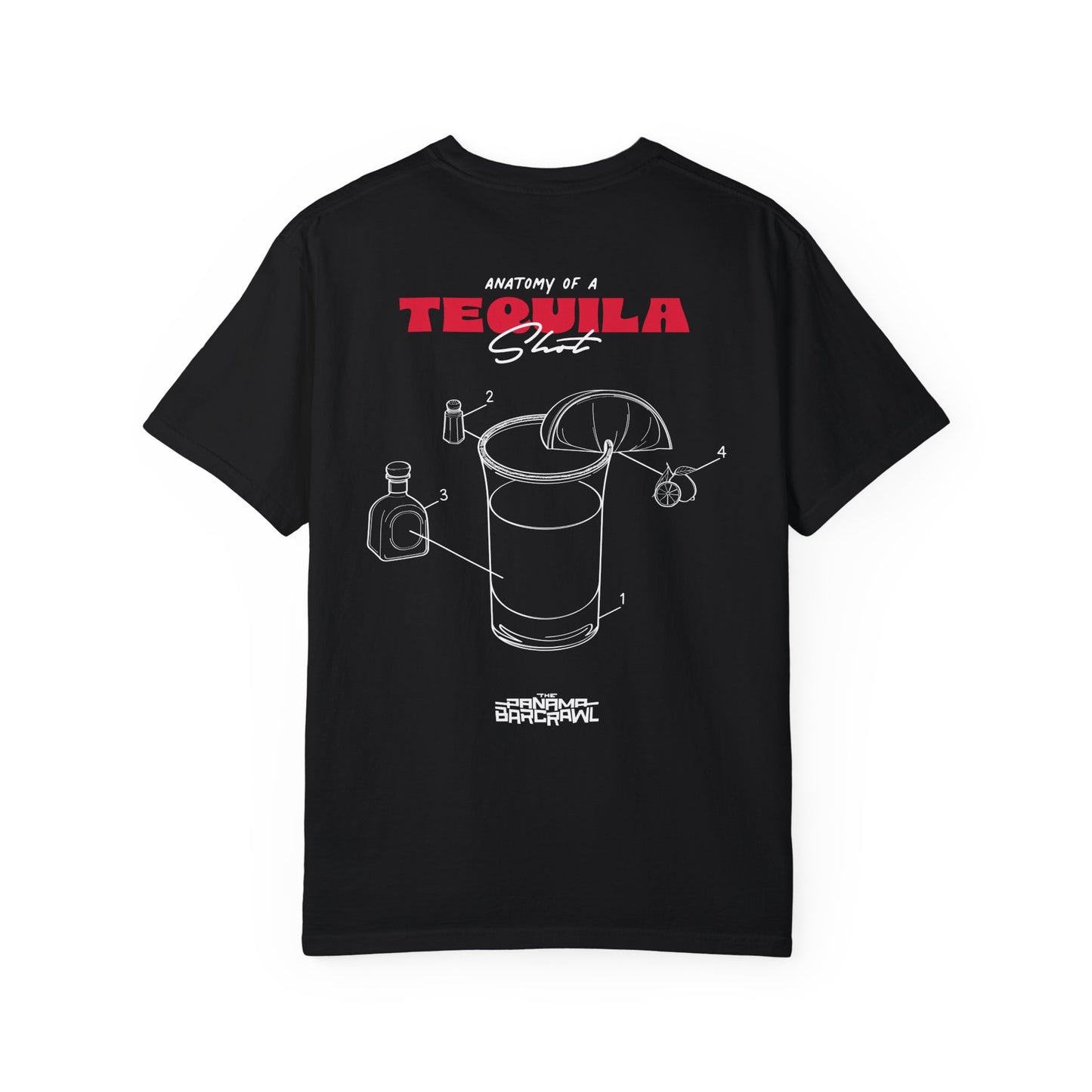 Unisex Garment-Dyed T-shirt - "Anatomy of a Tequila Shot"