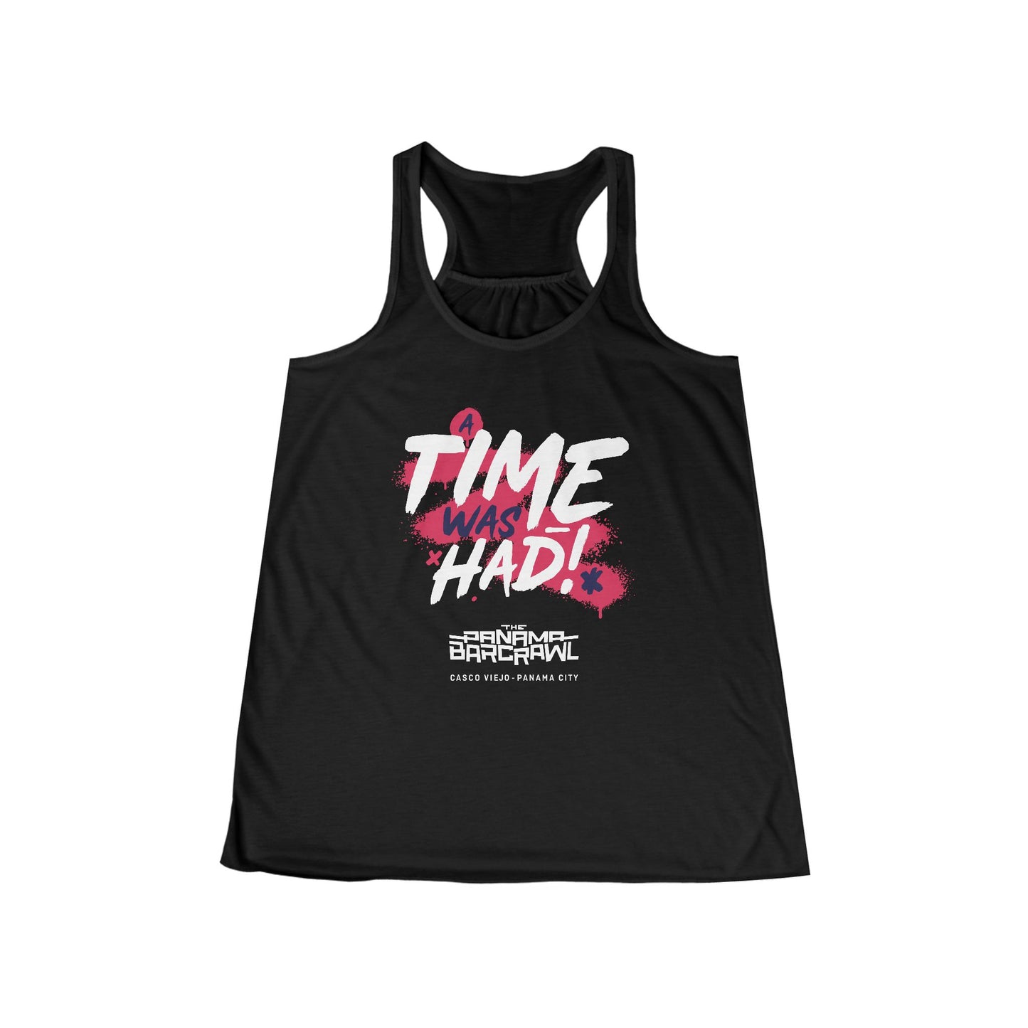 Women's Flowy Racerback Tank - "A Time Was Had!"
