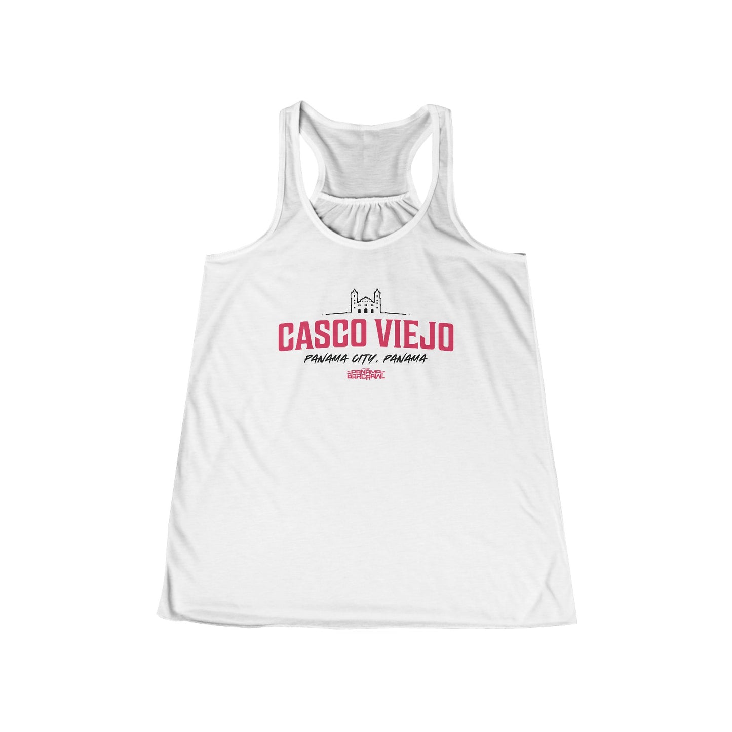 Women's Flowy Racerback Tank - "Casco Viejo"