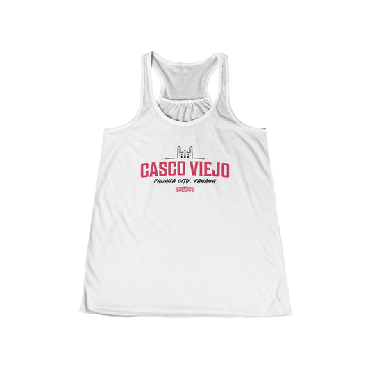 Women's Flowy Racerback Tank - "Casco Viejo"