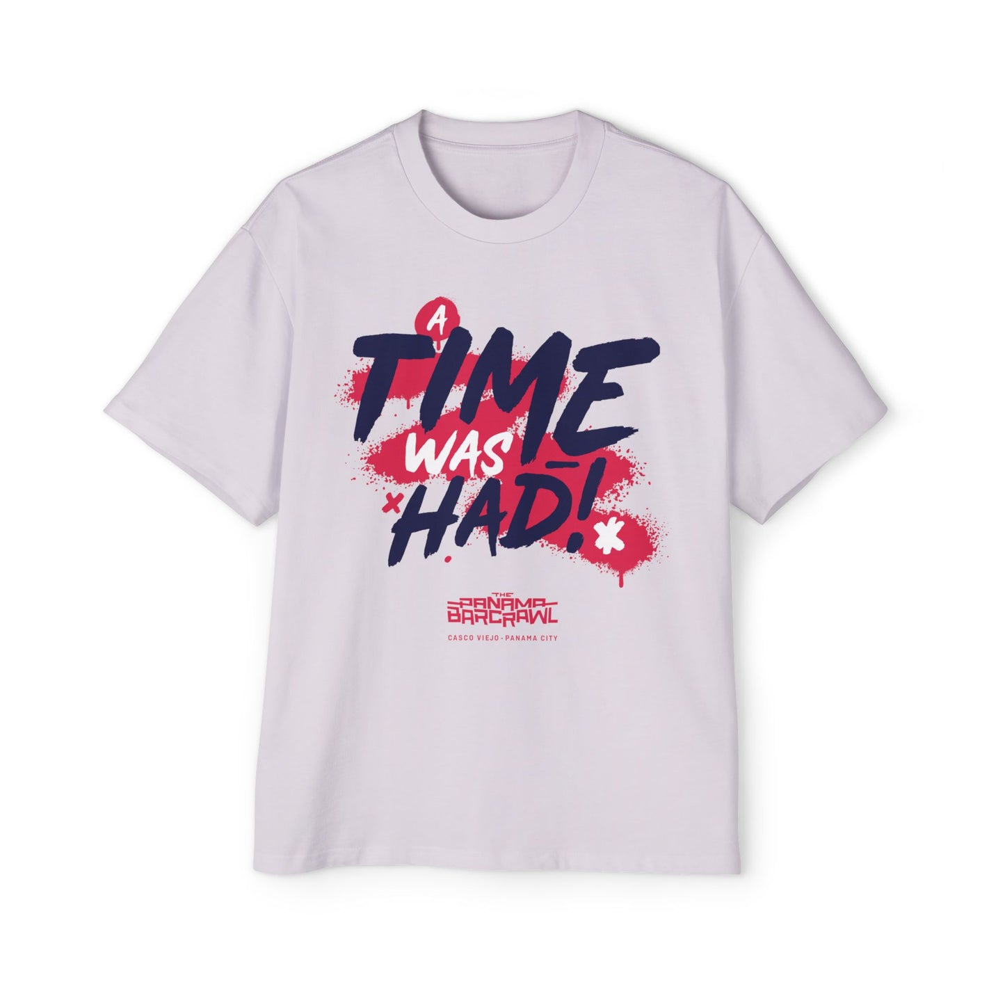 Men's Heavy Oversized Tee - "A Time Was Had!"