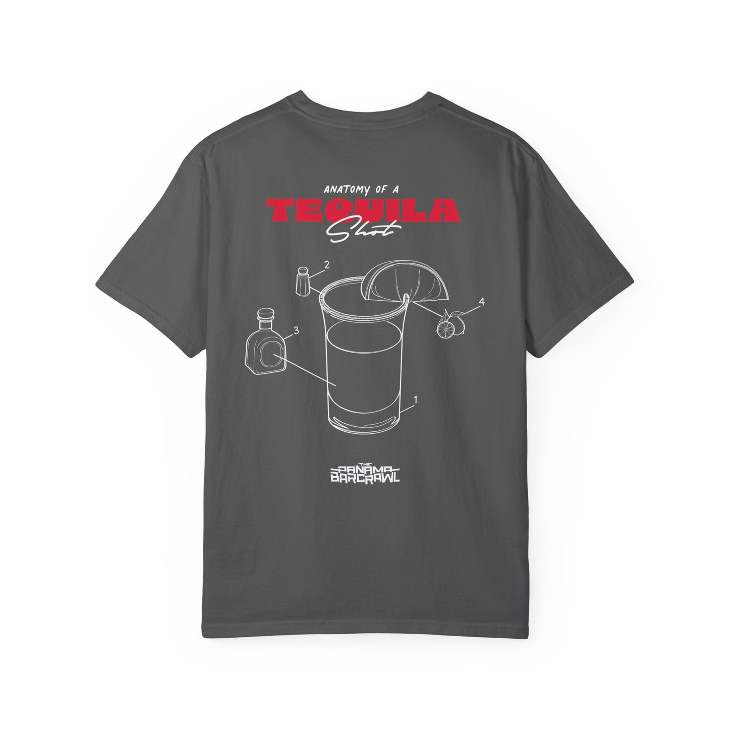 Unisex Garment-Dyed T-shirt - "Anatomy of a Tequila Shot"