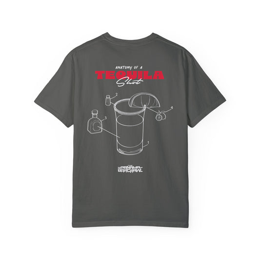 Unisex Garment-Dyed T-shirt - "Anatomy of a Tequila Shot"
