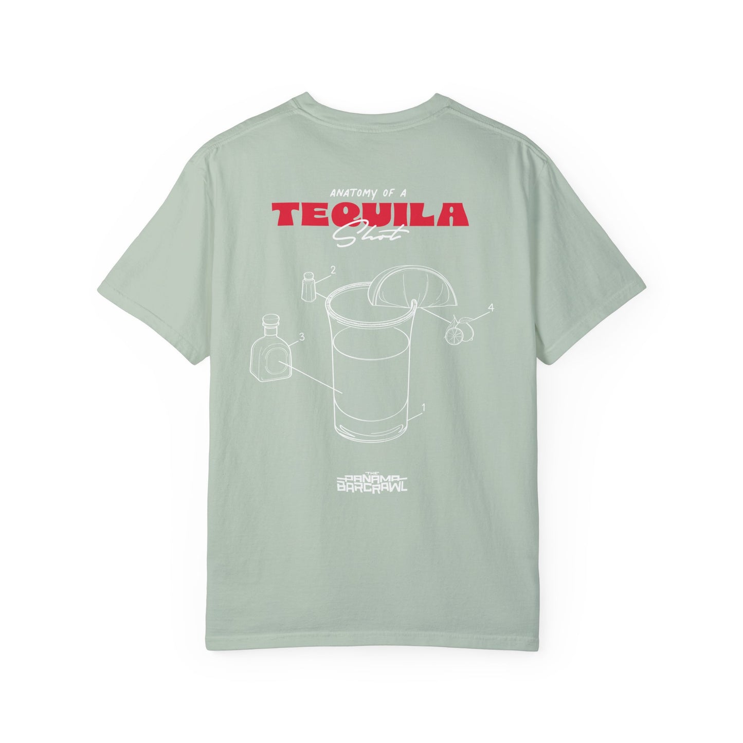 Unisex Garment-Dyed T-shirt - "Anatomy of a Tequila Shot"