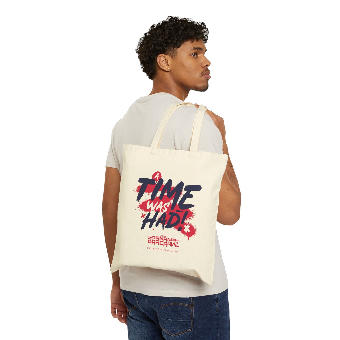 Cotton Canvas Tote Bag - "A Time Was Had!"